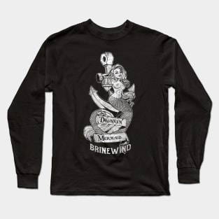Drunken Mermaid - Cheeky and Distressed Long Sleeve T-Shirt